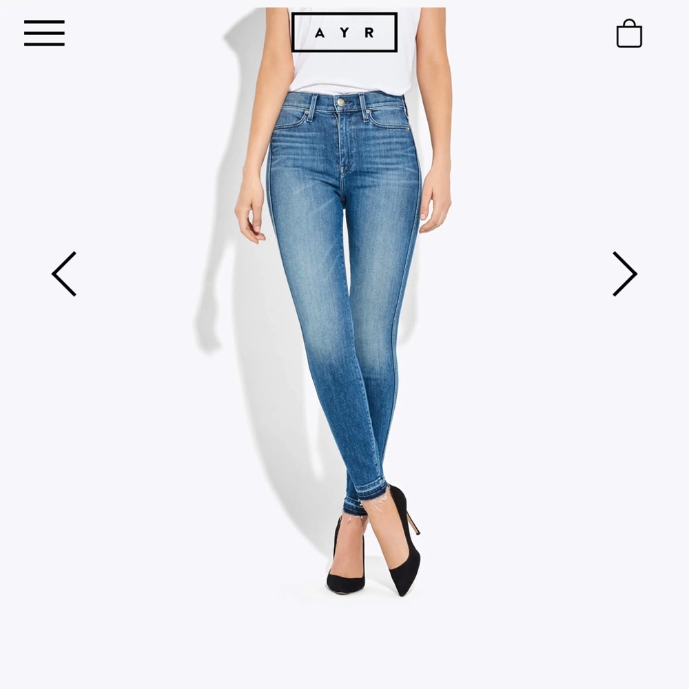 AYR - The Riser - Super Skinny Jean in Neon Jupiter - Worn once